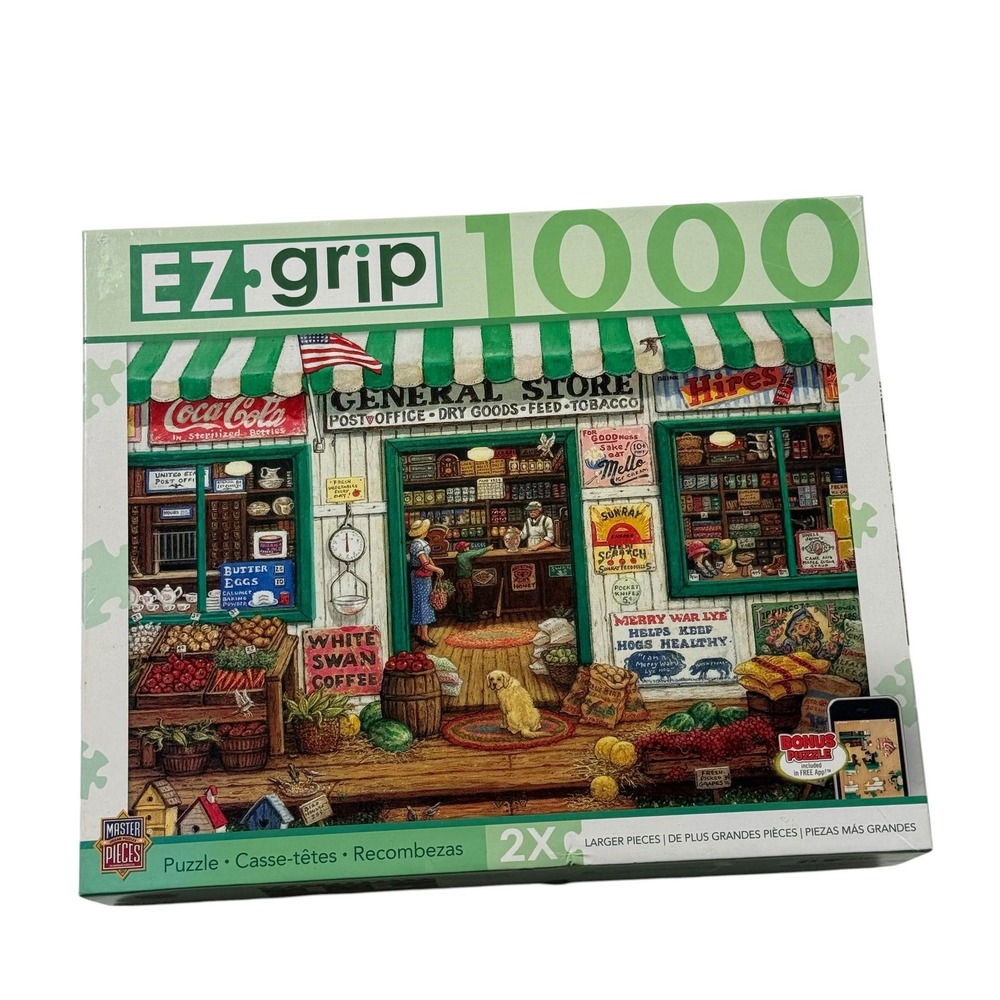 MasterPieces EZ-grip 1000 Piece Jigsaw Puzzle General Store 71550 UNCOUNTED